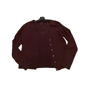 Lafayette 148 Silk Cardigan and Shell Women’s Medium